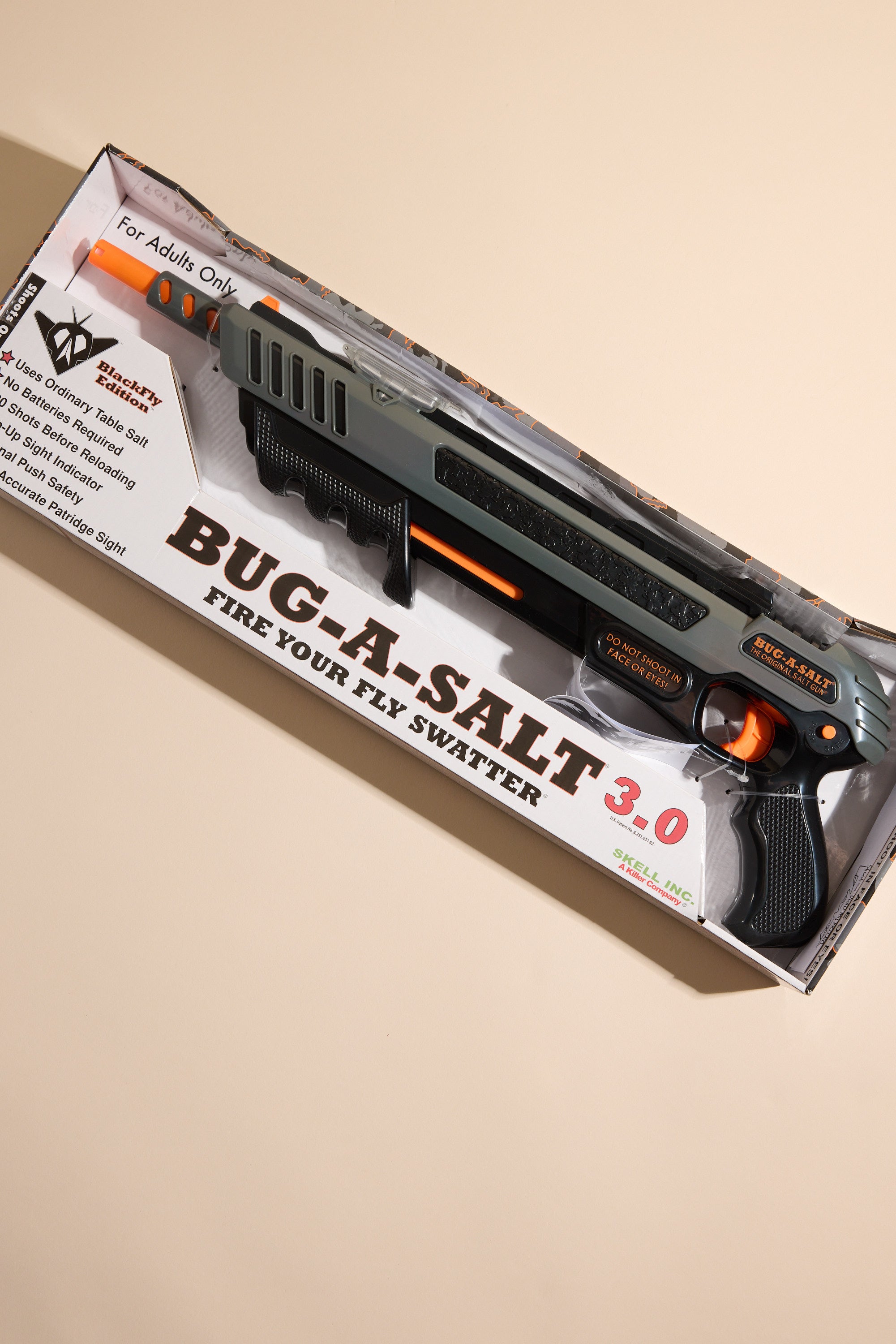 Other Bug-A-Salt 3.0 Black Fly displayed on a beige surface.