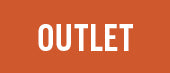 White text reading OUTLET centered on an orange rectangular background.