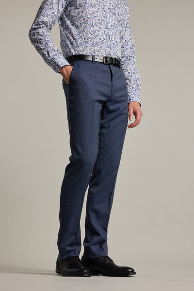 Barkers Yeaton Texture Suit Trouser in blue, alternate view